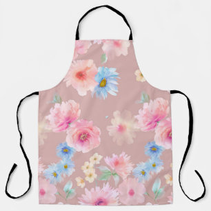 Aquarell-Illustration von Blumen. Große Sammlung A Schürze