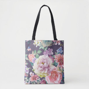 Aquarell-Illustration von Blumen. Große Sammlung A Tasche