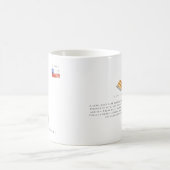 Aquarell-Illustrierte Karte Chile | Monogramm Kaffeetasse (Mittel)