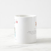 Aquarell-Illustrierte Karte Peru | Monogramm Kaffeetasse (Mittel)