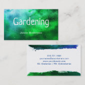 Aquarell-im Garten Visitenkarte (Vorne/Hinten)