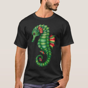Aquarell imaginäres vintage Seepferdchen T-Shirt