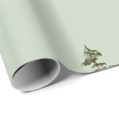 Aquarell Immergrüne Bäume Geschenkpapier (Rolleneckpunkt)