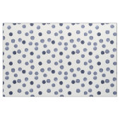 Aquarell In blauen Polka-Punkten . Stoff (Fat Quarter (45,7 x 55,9 cm))