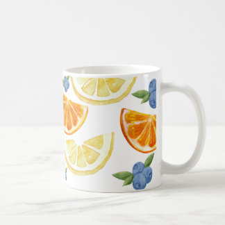 Aquarell inspirierter Fruchtbecher Kaffeetasse