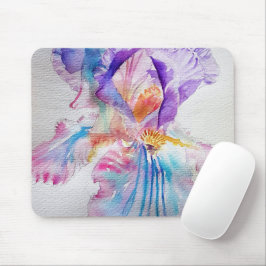 Aquarell Iris Blume Malerei Kunst Mousepad