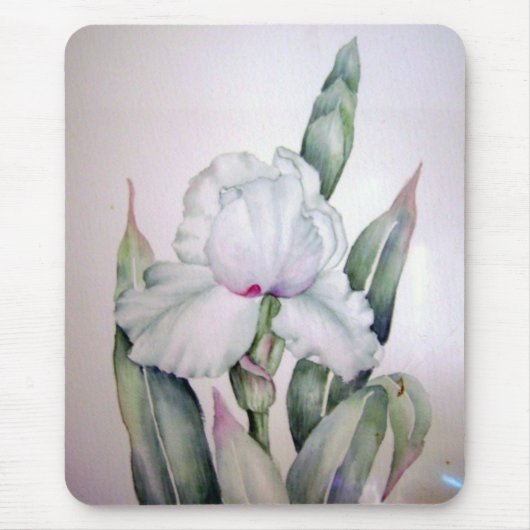 Aquarell-Iris Mousepad (Vorne)