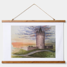 Aquarell Irisches Schloss in Doolin County Clare