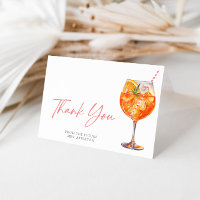 Aquarell Italienischer Aperol Spritz Brautparty