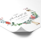 Aquarell jedes Geschenk ist von über Weihnachten Poster (Ecke)