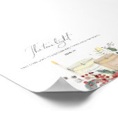 Aquarell John 1:9 Weihnachtsbibels Poster (Ecke)