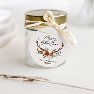 Aquarell Junggebliebene frohe Weihnachten Geschenkanhänger