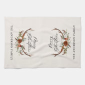 Aquarell Junggebliebene frohe Weihnachten Geschirrtuch (Horizontal)