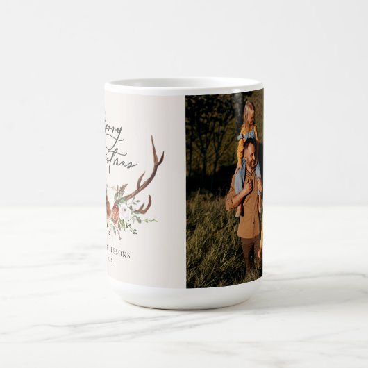 Aquarell Junggebliebene frohe Weihnachten Kaffeetasse (Mittel)