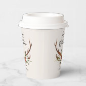 Aquarell Junggebliebene frohe Weihnachten Pappbecher (Rechts)