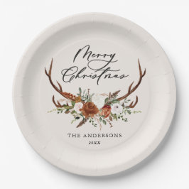 Aquarell Junggebliebene frohe Weihnachten Pappteller