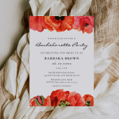 Aquarell-Junggeselinnen-Abschied Einladung