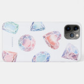 Aquarell-Juwelen Case-Mate iPhone Hülle (Rückseite (Horizontal))