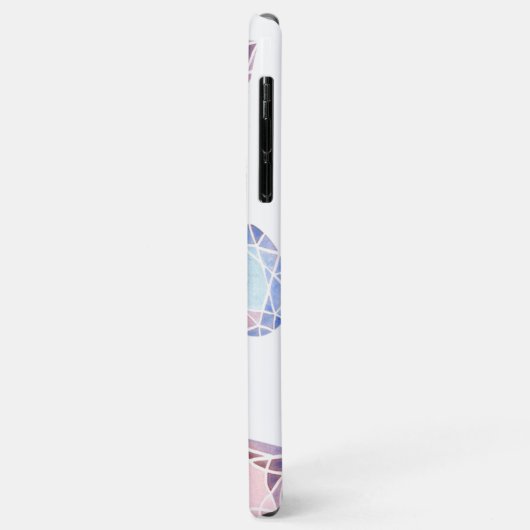 Aquarell-Juwelen Case-Mate iPhone Hülle (Hinten/Links)