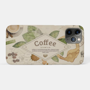 Aquarell-Kaffee-Collage Case-Mate iPhone Hülle