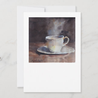 Aquarell-Kaffee-Karte Dankeskarte