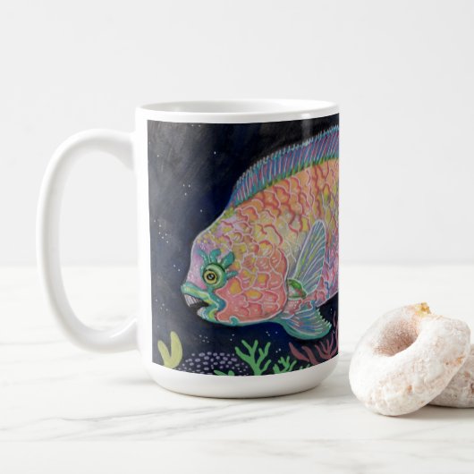 Aquarell Kaffeetasse (Mit Donut)