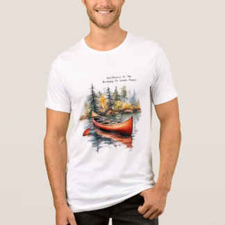 Aquarell-Kajak auf dem See Tri-Blend Shirt