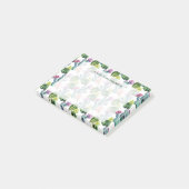 Aquarell-Kaktus-Kunst-Muster Post-it Klebezettel (angewinkelt)