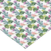 Aquarell-Kaktus-Kunst-Muster Tischdecke (Schrägansicht)