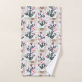 Aquarell-Kaktus-Muster Badhandtuch Set (Handtuch)