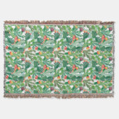 Aquarell-Kaktus-Muster Decke (Vorderseite)