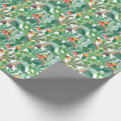 Aquarell-Kaktus-Muster Geschenkpapier (Ecke)