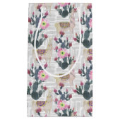 Aquarell-Kaktus-Muster Kleine Geschenktüte (Vorderseite)