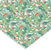 Aquarell-Kaktus-Muster Kurzer Tischläufer (Ecke)