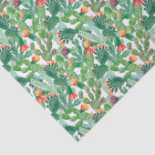 Aquarell-Kaktus-Muster Seidenpapier (Ausschnitt)