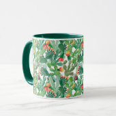 Aquarell-Kaktus-Muster Tasse (Vorderseite Links)