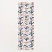 Aquarell-Kaktus-Muster Yogamatte (Vorderseite)