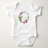 Aquarell-Kaktus-Rosa-Floral-Kranz personalisiert 