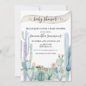 Aquarell-Kaktus-Wüsten-Südwesten Einladung (Vorderseite)