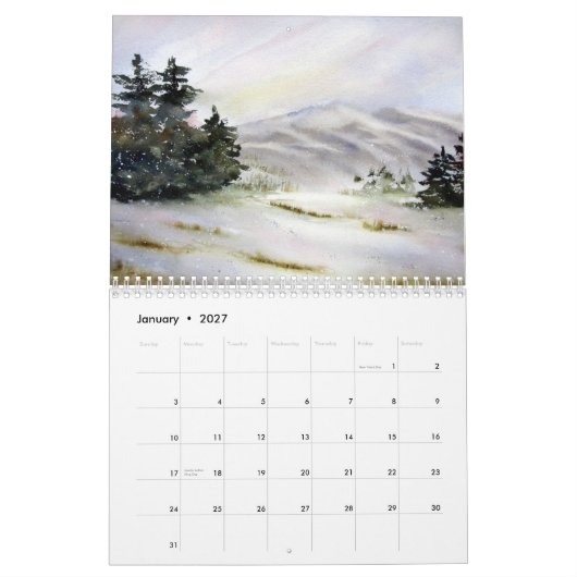 Aquarell-Kalender 2012 durch Lin Frye Kalender (Jan 2027)