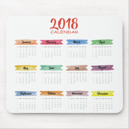Aquarell-Kalender 2018 | Mousepad