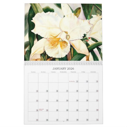 Aquarell-Kalender durch Sandra Shelton Campbell Kalender (Jan 2026)