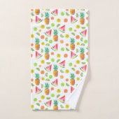 Aquarell-kandierte Frucht-Muster Badhandtuch Set (Handtuch)