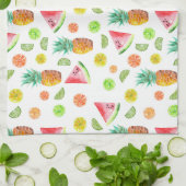 Aquarell-kandierte Frucht-Muster Handtuch (Gefaltet)