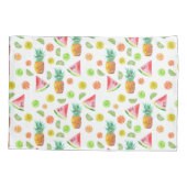 Aquarell-kandierte Frucht-Muster Kissenbezug (Rückseite-Links)