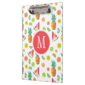 Aquarell-kandierte Frucht-Muster Klemmbrett (Links)