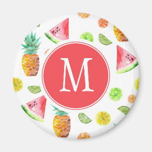 Aquarell-kandierte Frucht-Muster Magnet