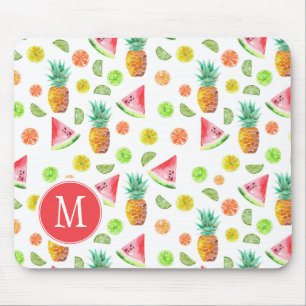 Aquarell-kandierte Frucht-Muster Mousepad