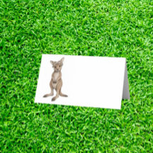 Aquarell-Känguru-Party