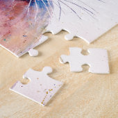 Aquarell-Kaninchen-Hase-Porträt Puzzle (Seite)